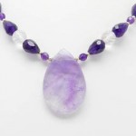 collier amethyste goutte quartz rose3