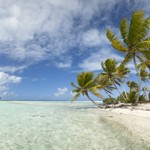 Paradise beach panoramic view